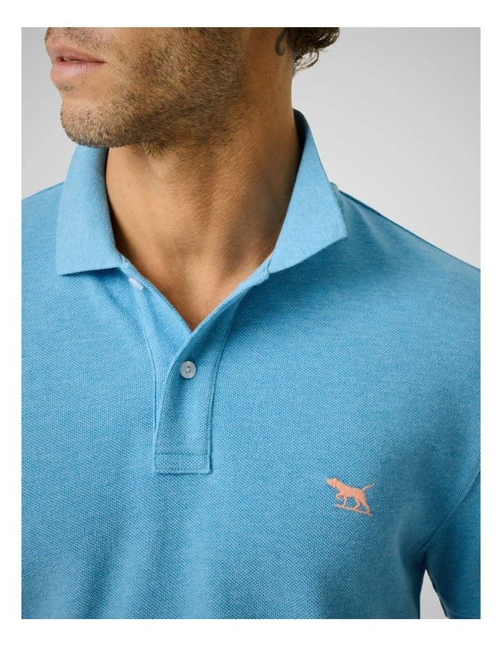 The Gunn Sports Fit Polo in Azure image 6