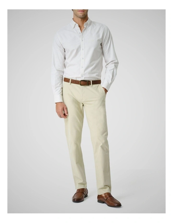 Oxford Bayshore Gingham Long Sleeve Shirts in Sand Drift image 2