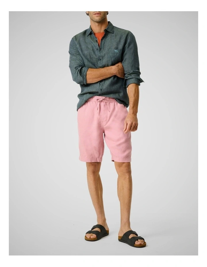 Linen 9 Resort Short in Rose image 2