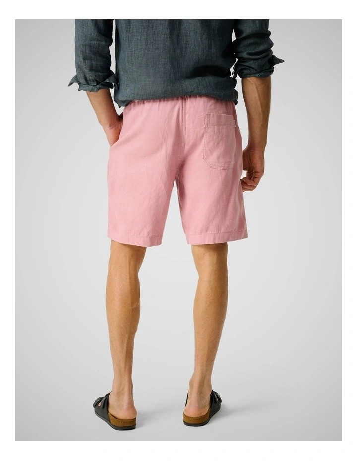 Linen 9 Resort Short in Rose image 3
