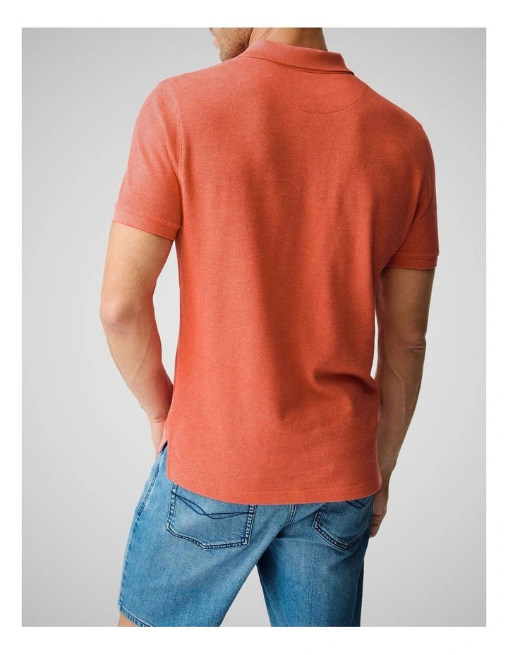 The Gunn Sports Fit Polo in Vermilion image 3