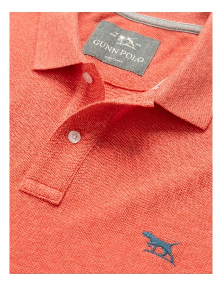 The Gunn Sports Fit Polo in Vermilion image 5