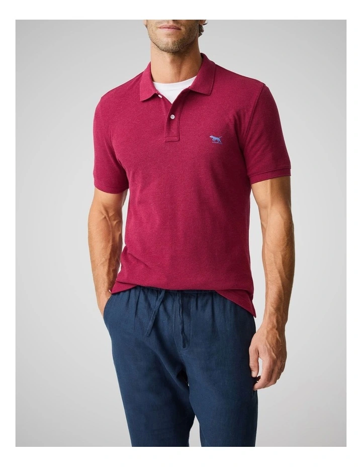 The Gunn Sports Fit Polo in Sangria image 1