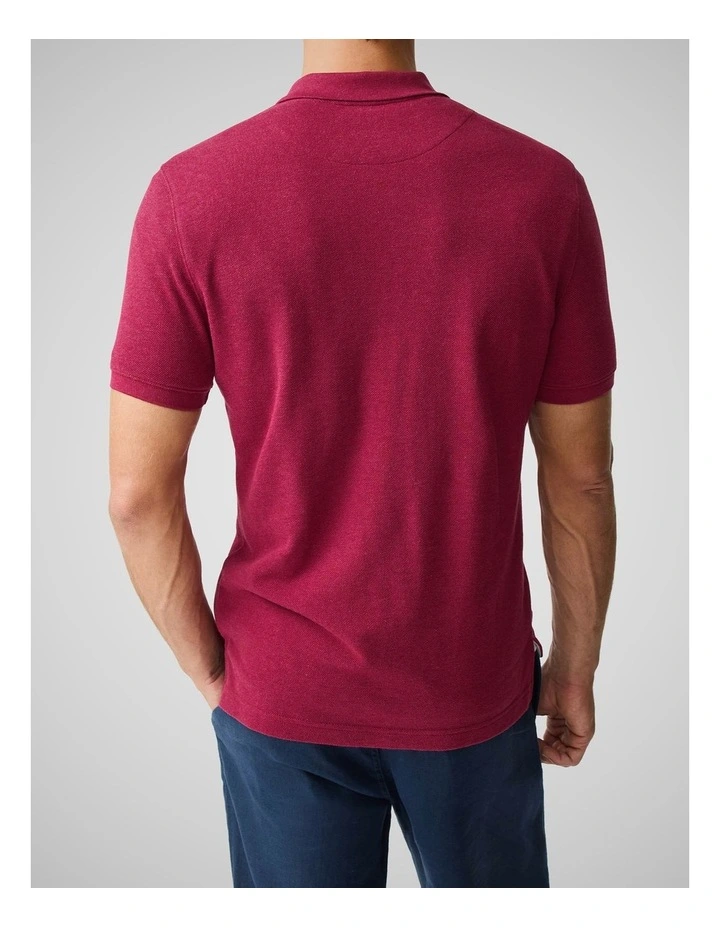 The Gunn Sports Fit Polo in Sangria image 3