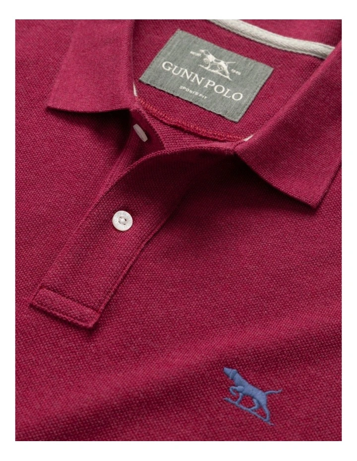 The Gunn Sports Fit Polo in Sangria image 5