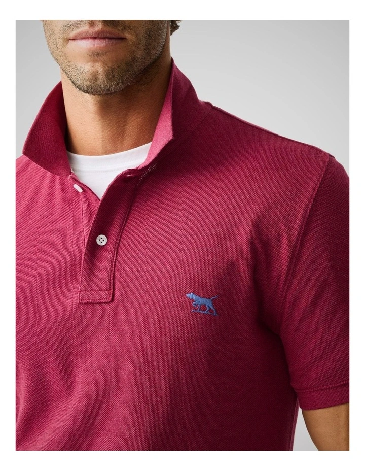The Gunn Sports Fit Polo in Sangria image 6