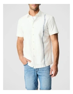 Seaforth Short Sleeve Shirt in Chalk