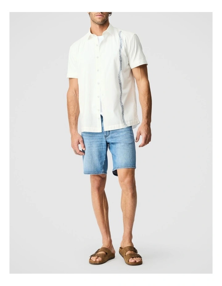 Seaforth Short Sleeve Shirt in Chalk image 2
