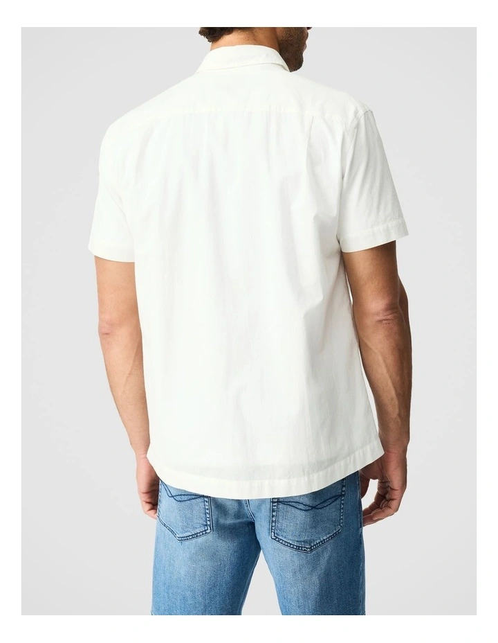 Seaforth Short Sleeve Shirt in Chalk image 3