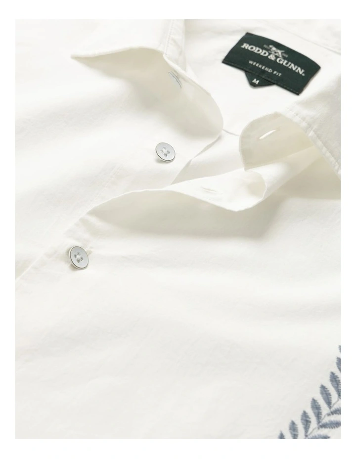 Seaforth Short Sleeve Shirt in Chalk image 5