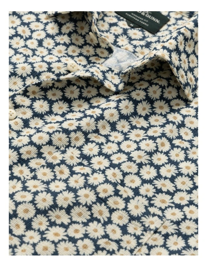 Peach Cove Short Sleeve Shirt in Night Bloom image 5