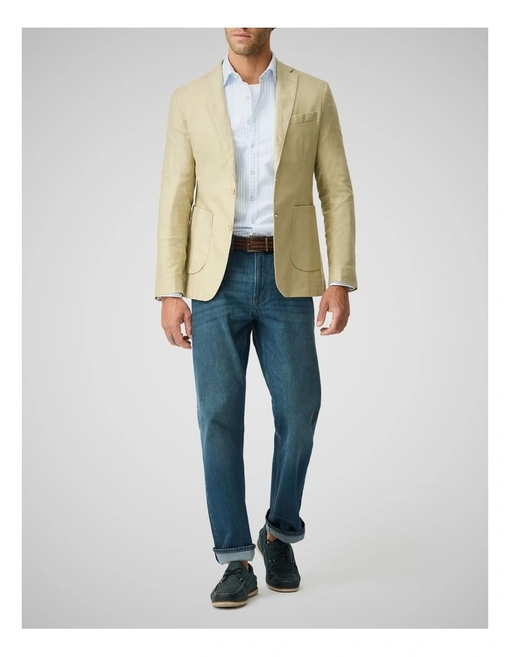Hexton Sports Fit Jacket in Flax image 2
