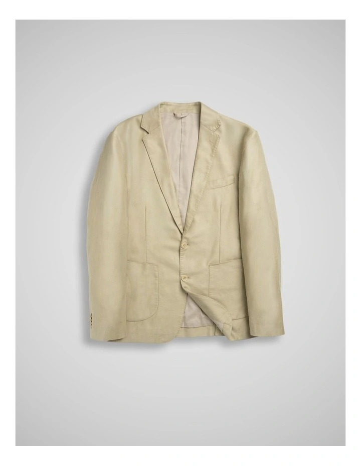 Hexton Sports Fit Jacket in Flax image 4