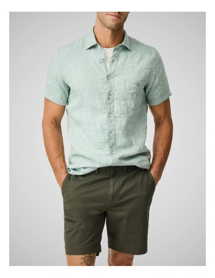 Cathedral Cove Short Sleeve Sports Fit Shirt in Moss image 1