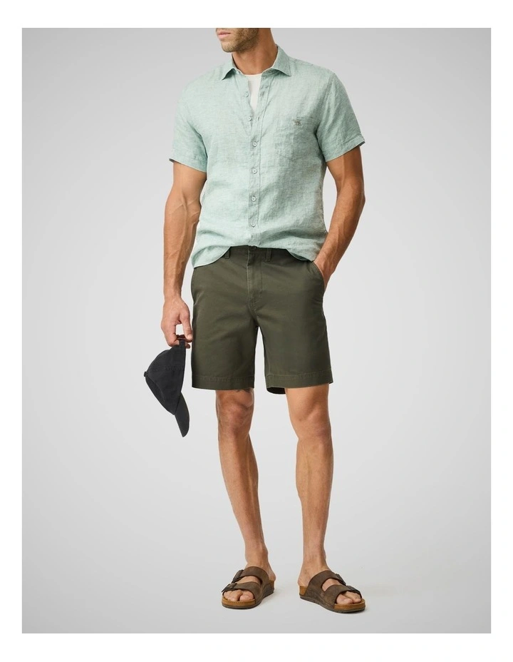 Cathedral Cove Short Sleeve Sports Fit Shirt in Moss image 2