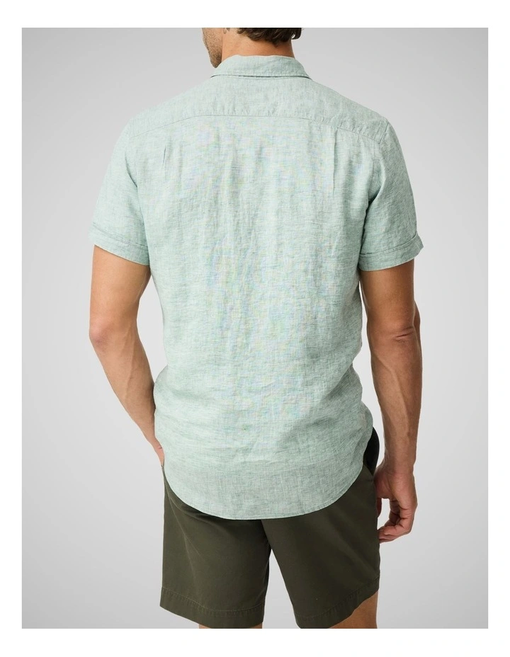 Cathedral Cove Short Sleeve Sports Fit Shirt in Moss image 3