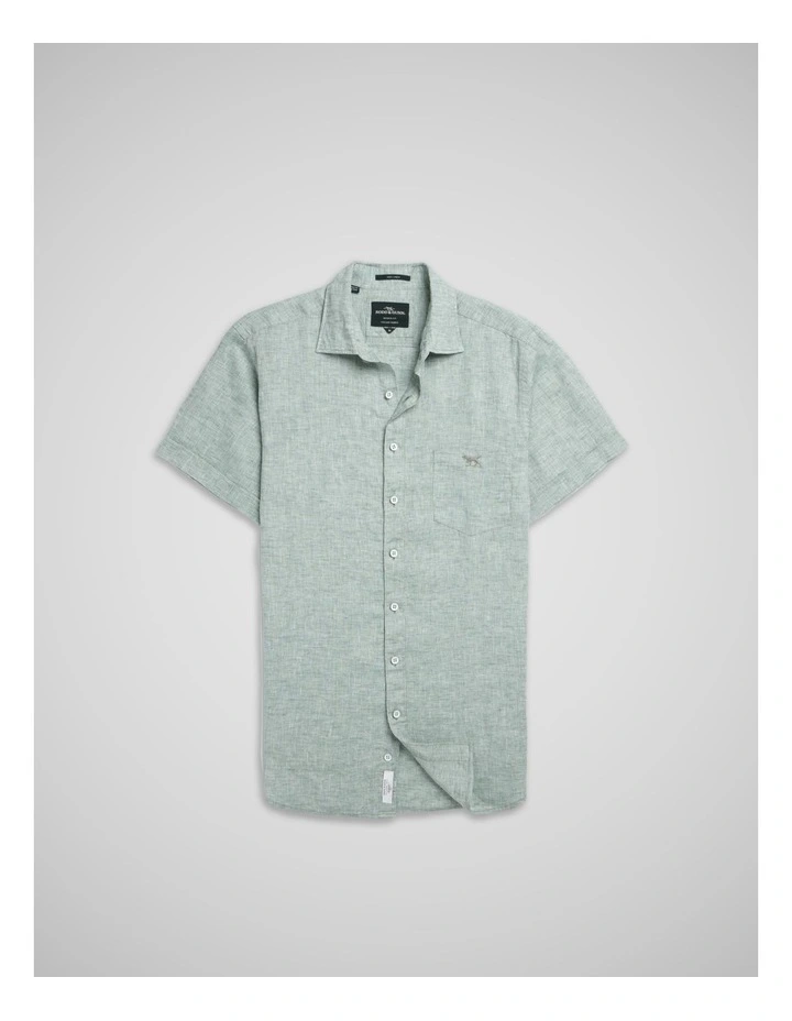 Cathedral Cove Short Sleeve Sports Fit Shirt in Moss image 4