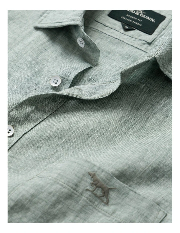 Cathedral Cove Short Sleeve Sports Fit Shirt in Moss image 5