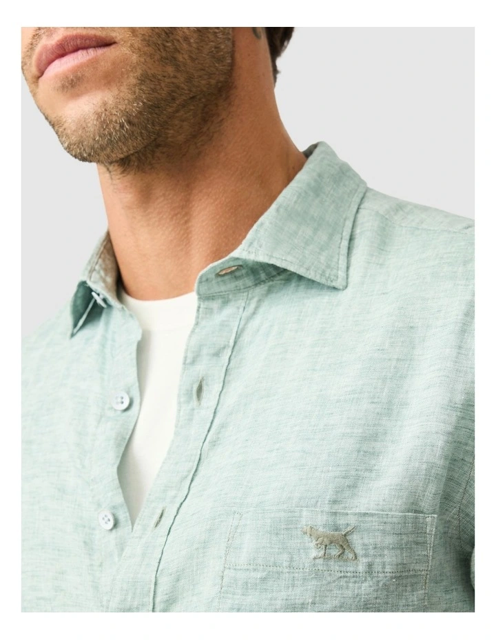 Cathedral Cove Short Sleeve Sports Fit Shirt in Moss image 6