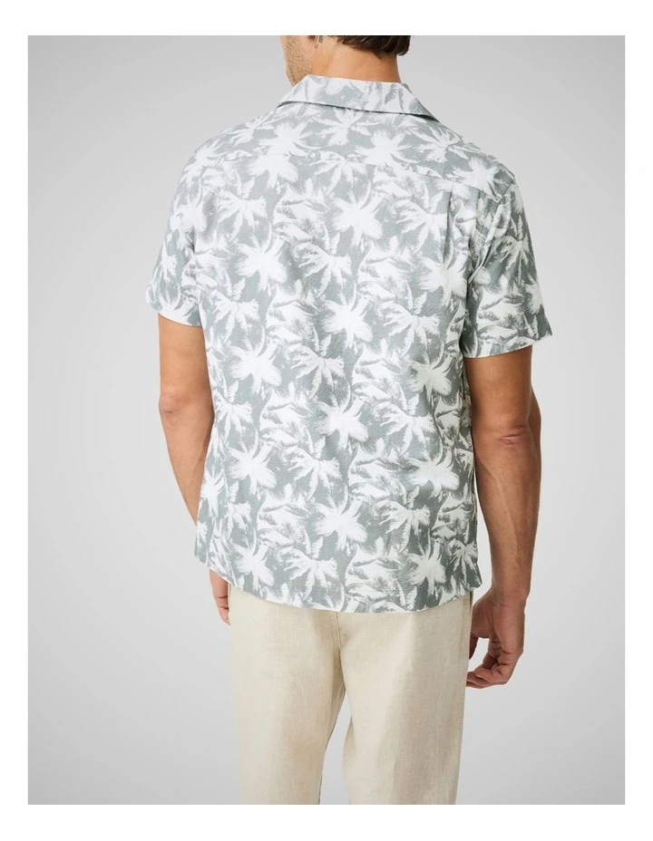 Mossburn Short Sleeve Shirt in Dusty Green image 3