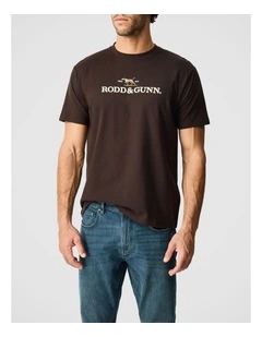 The Peaks Logo Tee in Espresso