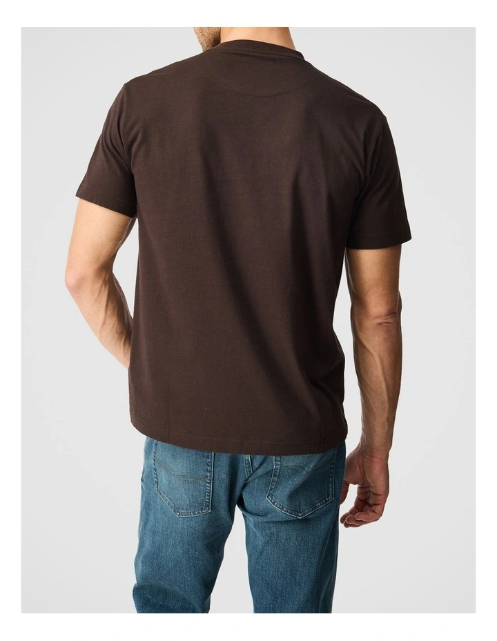 The Peaks Logo Tee in Espresso image 3