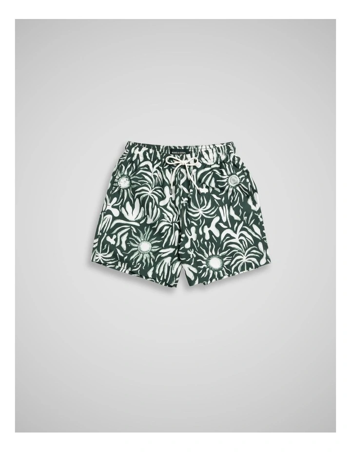 Mason River Swim Short in Emerald image 4