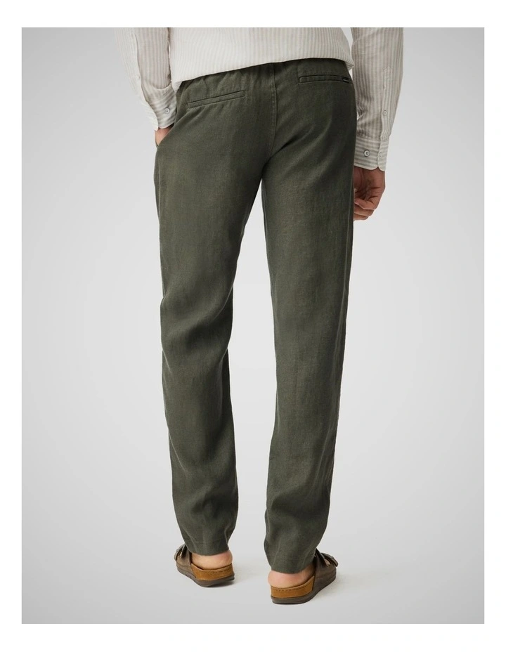 Linen Resort Pant in Bayleaf image 3