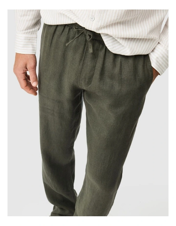 Linen Resort Pant in Bayleaf image 6