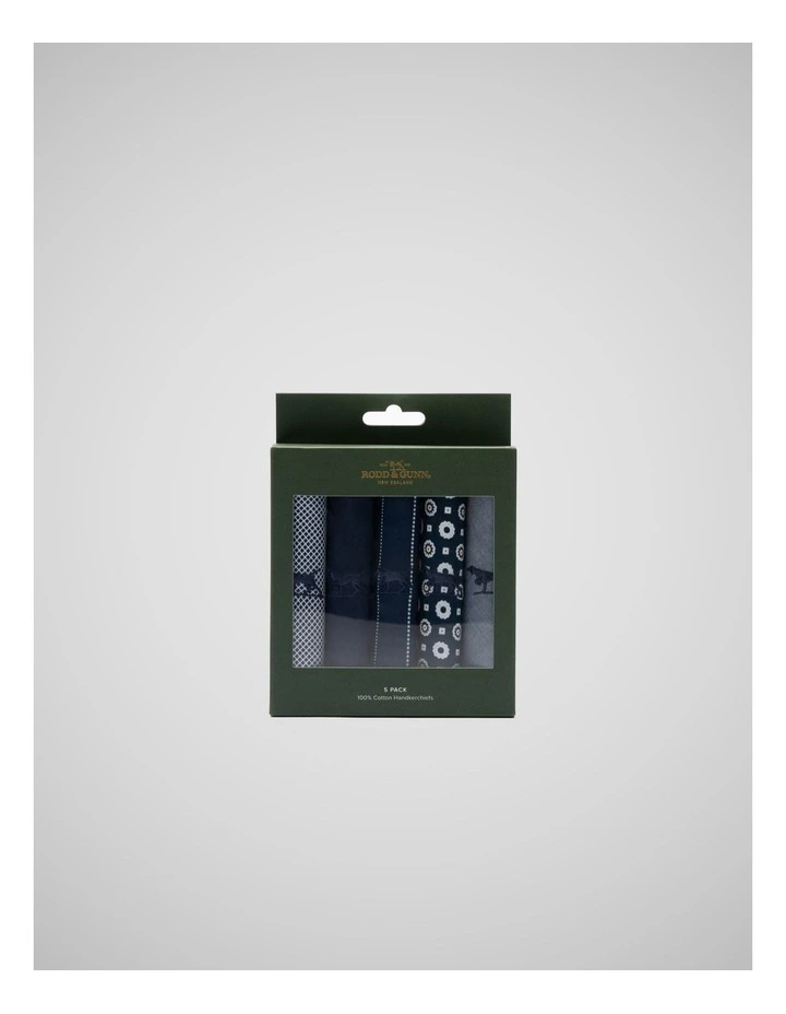 Gunner Handkerchief 5 Pk in Indigo Multi image 1
