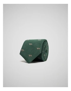 Gunner Heritage Tie in Dk Green