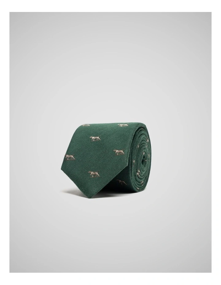Gunner Heritage Tie in Dk Green image 1