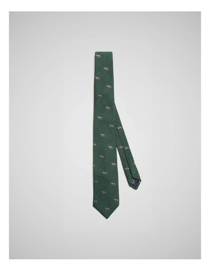 Gunner Heritage Tie in Dk Green image 2