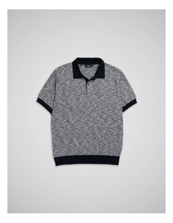 Eagle Peak Knitted Polo in Indigo image 4