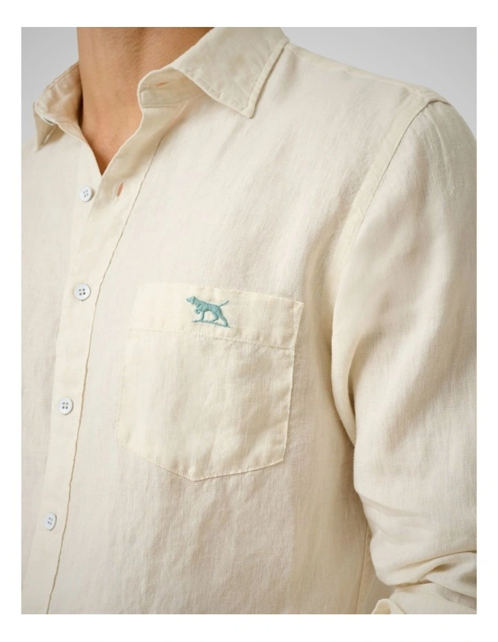 Coromandel 2 Long Sleeve Sports Fit Shirt in Sand image 6