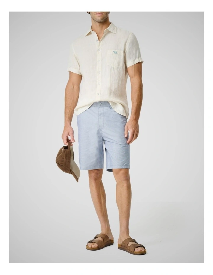 Cathedral Cove Short Sleeve Sports Fit Shirt in Sand image 2
