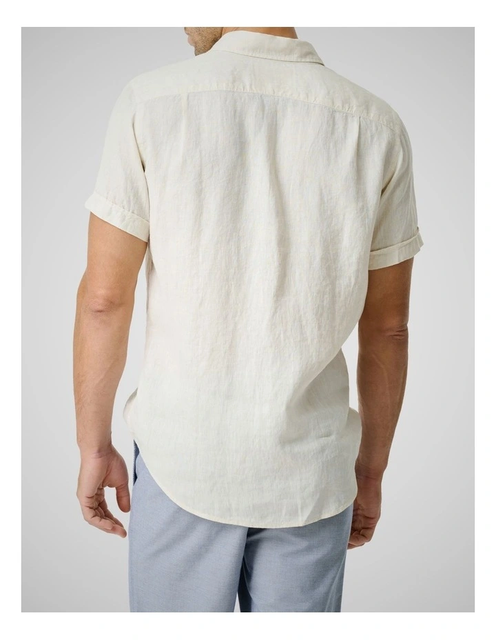 Cathedral Cove Short Sleeve Sports Fit Shirt in Sand image 3