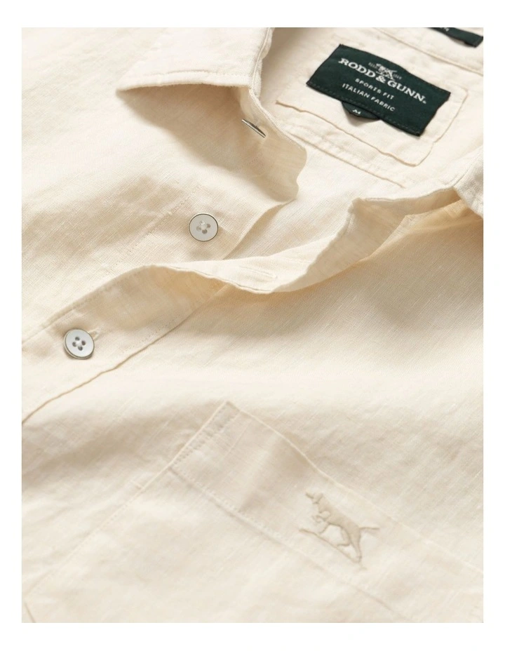Cathedral Cove Short Sleeve Sports Fit Shirt in Sand image 5