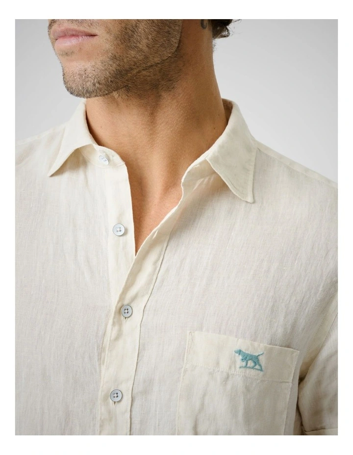 Cathedral Cove Short Sleeve Sports Fit Shirt in Sand image 6