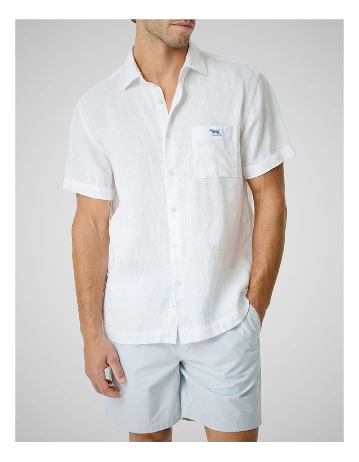 Coral Bay Short Sleeve Shirt in Snow image 1