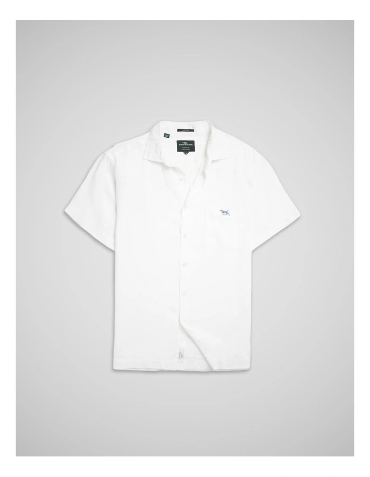 Coral Bay Short Sleeve Shirt in Snow image 4