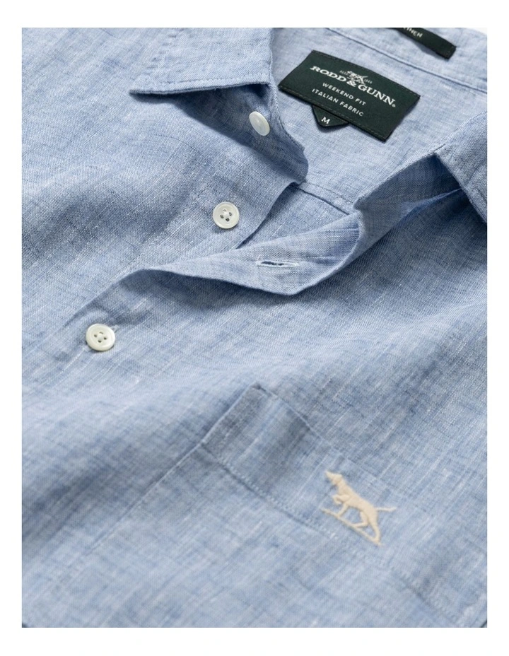 Coral Bay Short Sleeve Shirt in Denim image 5