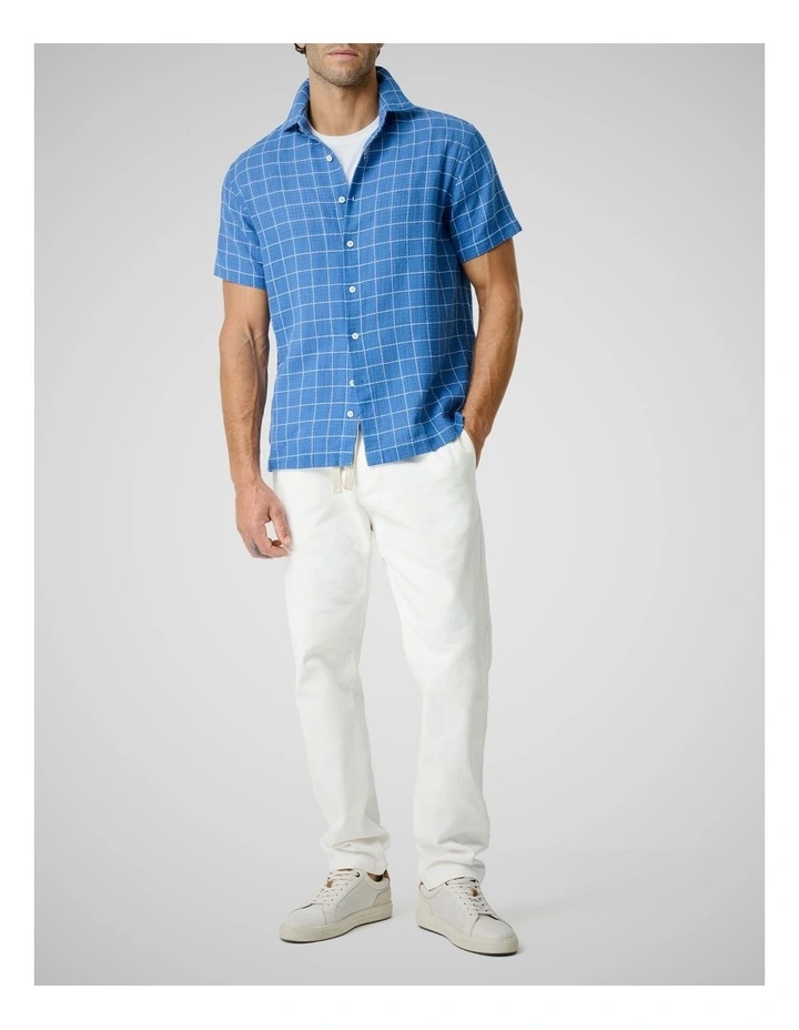 Denis Creek Short Sleeve Shirt in Blue Harbour image 2