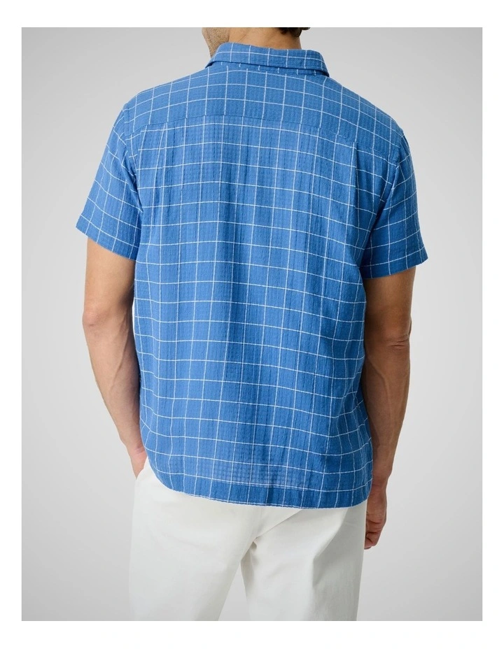 Denis Creek Short Sleeve Shirt in Blue Harbour image 3