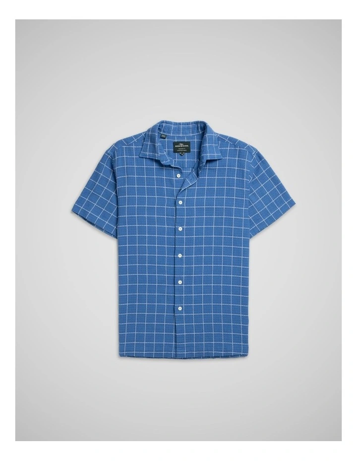 Denis Creek Short Sleeve Shirt in Blue Harbour image 4