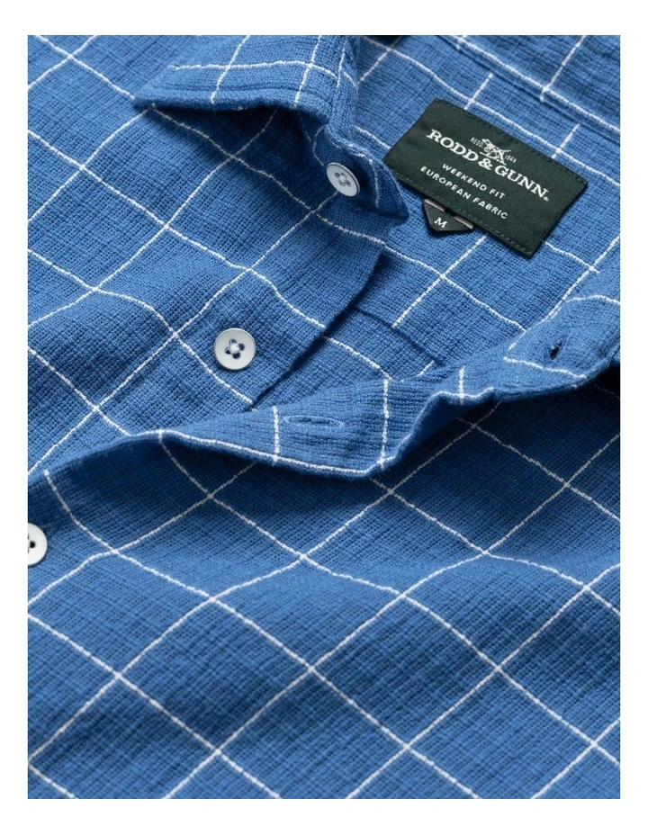 Denis Creek Short Sleeve Shirt in Blue Harbour image 5