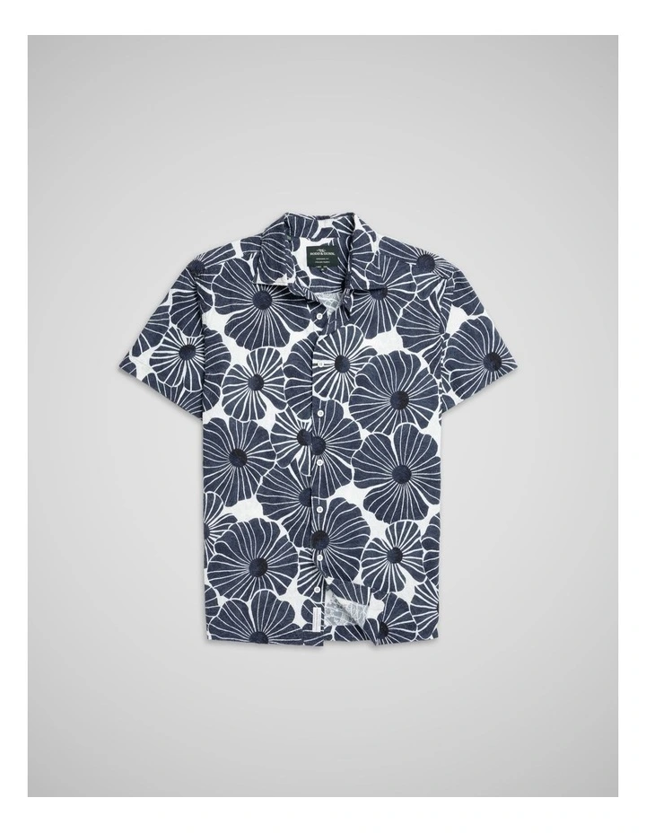 Arthur Range Short Sleeve Shirt in Ink image 4
