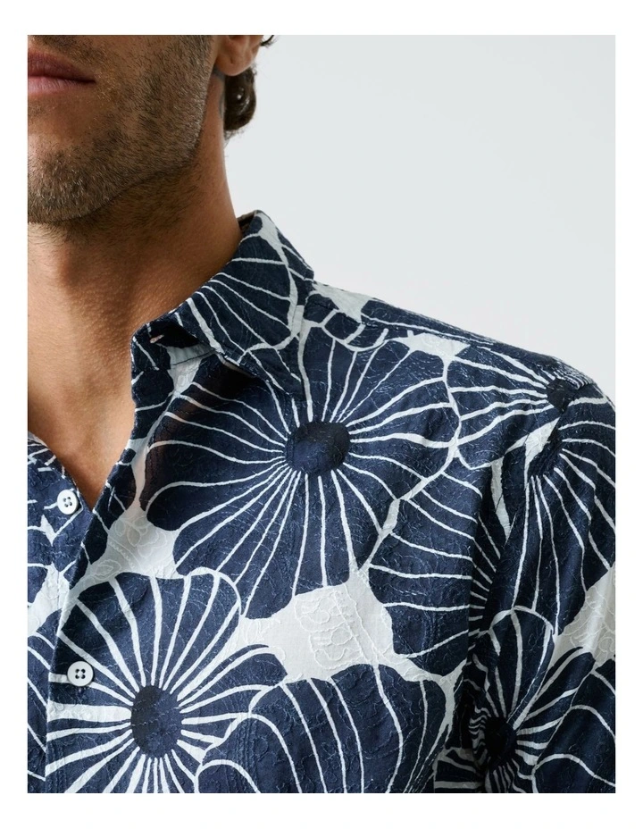 Arthur Range Short Sleeve Shirt in Ink image 6