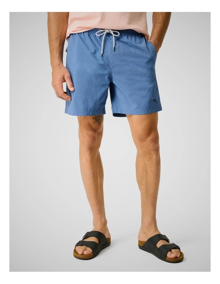 Mills Creek Swim Short in Steel Blue image 1