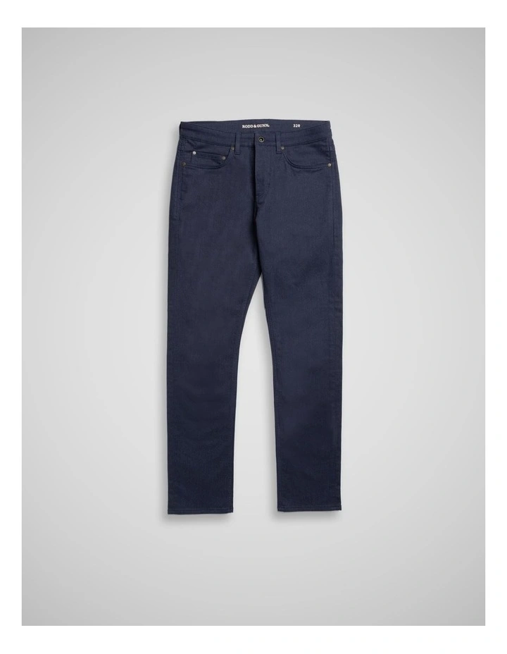 Motion Melange Straight Fit Jean Regular Leg in Marine image 4